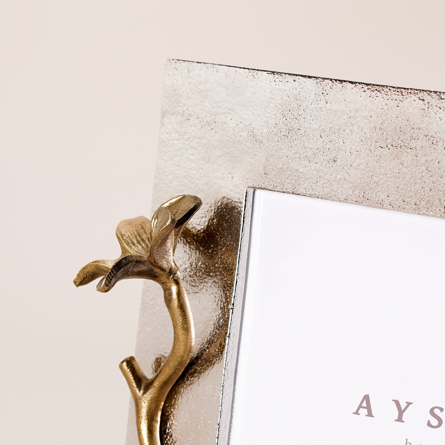 Flower Photo Frame - SILVER