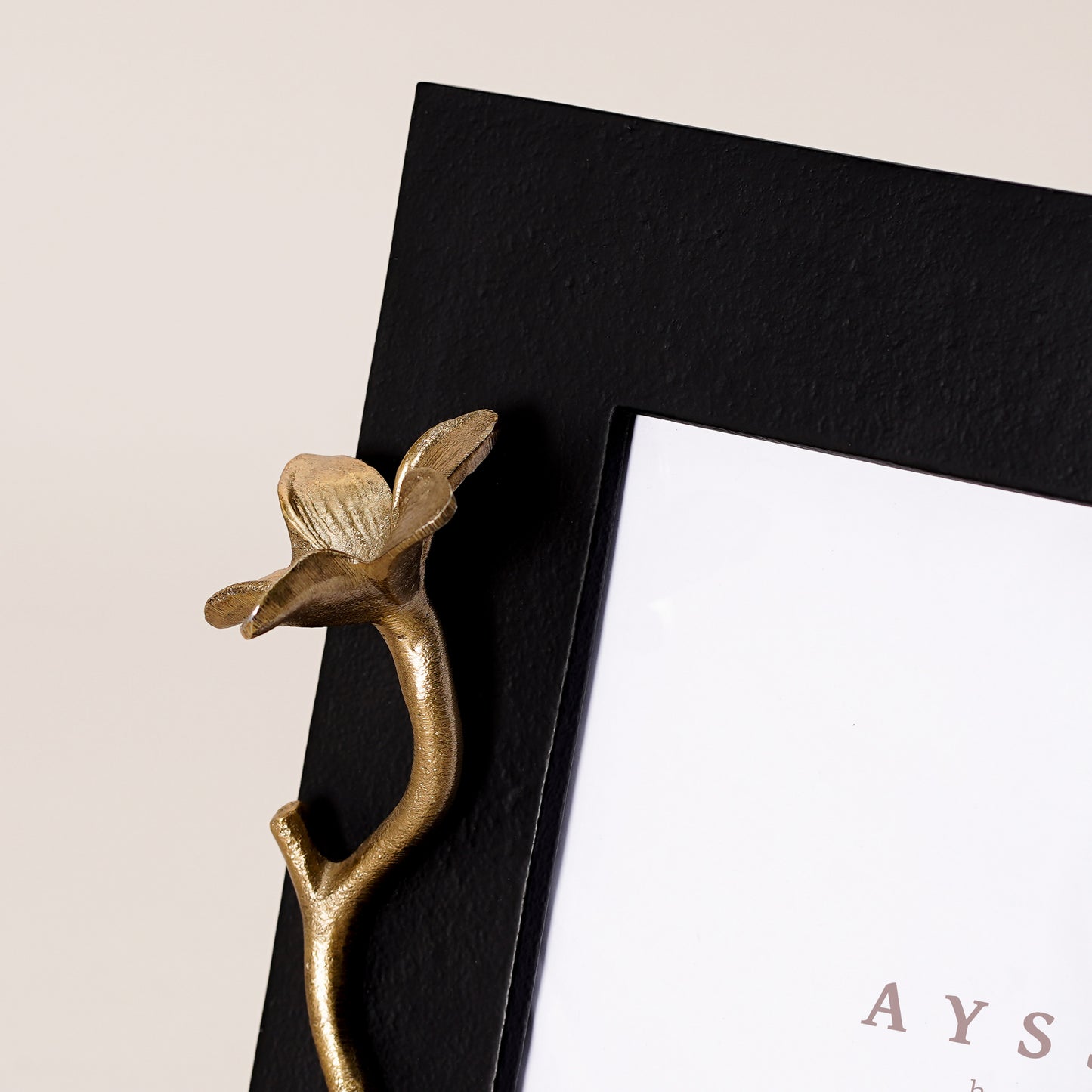 Flower Photo Frame - BLACK