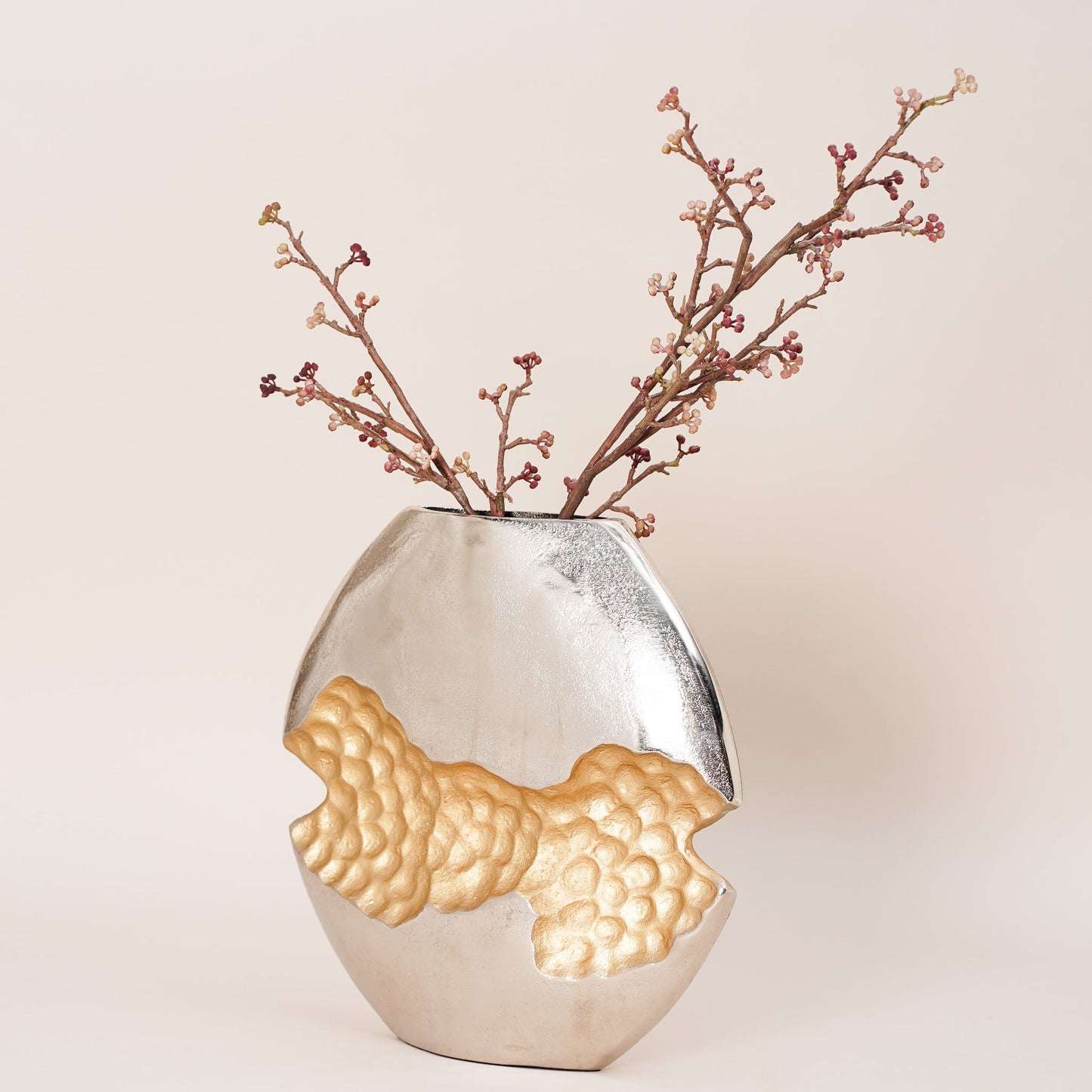 AuraMesh Vase - SILVER & GOLD