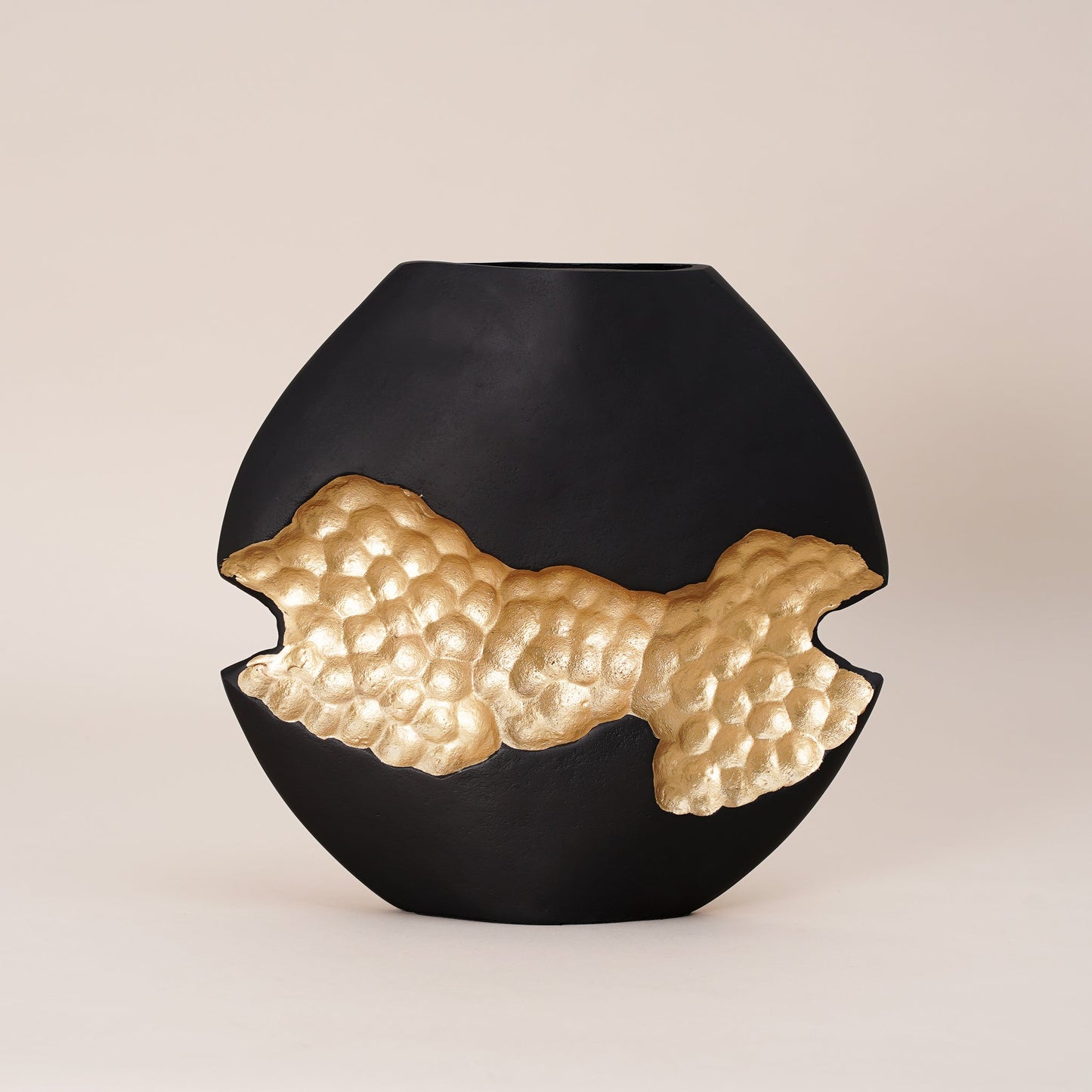 AuraMesh Vase - BLACK & GOLD